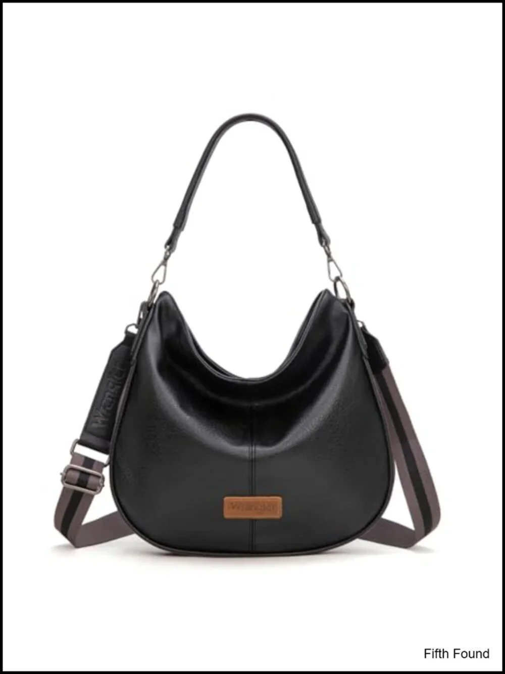 Vegan Leather Hobo Crossbody Shoulder Bag